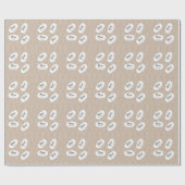 Papier Cadeau Motif d'arbre simple moderne (Plat)