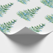 Papier Cadeau Motif d'ardoise bleu vert (Coin)
