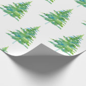 Papier Cadeau Motif d'ardoise bleu vert (Coin)
