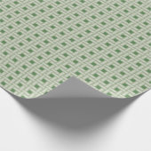 Papier Cadeau Motif d'armure de vert sauge (Coin)