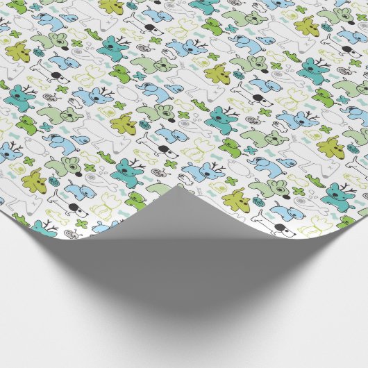 Papier Cadeau motif d'arrière - plans d'enfants (Coin)