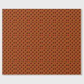 Papier Cadeau Motif D'Art Abstrait Orange Et Brown (Plat)