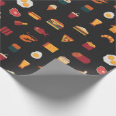 Papier Cadeau Motif d'art en pixel sans soudure, textures de tis (Coin)