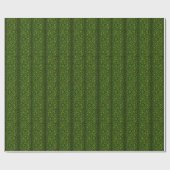 Papier Cadeau motif d'art floral éclat vert complexe (Plat)
