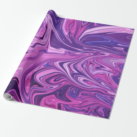 Papier Cadeau Motif d'art Galaxy (Déroulé)
