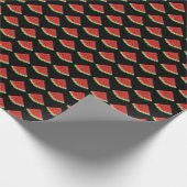 Papier Cadeau Motif d'art Pixel de pastèque (Coin)
