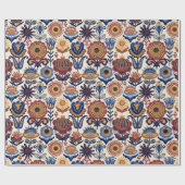 Papier Cadeau Motif d'art populaire (Plat)