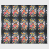 Papier Cadeau Motif d'art populaire sud-hongrois (Plat)