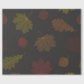 Papier Cadeau Motif d'automne (Plat)