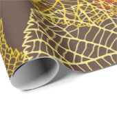 Papier Cadeau Motif d'automne (Coin rond)