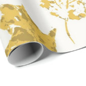 Papier Cadeau Motif d'automne (Coin rond)