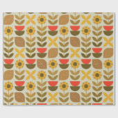 Papier Cadeau Motif d'automne (Plat)
