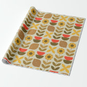 Papier Cadeau Motif d'automne (Déroulé)