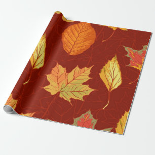 Papier Cadeau Motif d'automne