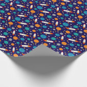 Papier Cadeau Motif d'aventure spatiale colorée - Rockets, P (Coin)