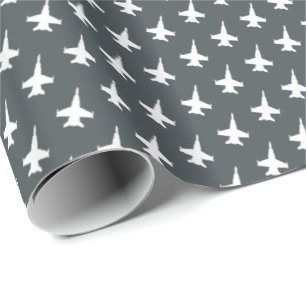 Papier Cadeau Motif d'avion de chasse de frelon de F/A-18C sur