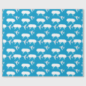 Papier Cadeau Motif d'avion Sky Blue (Plat)