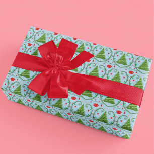 Papier Cadeau Motif de Baby shower de tenue Père Noël pour bébé 