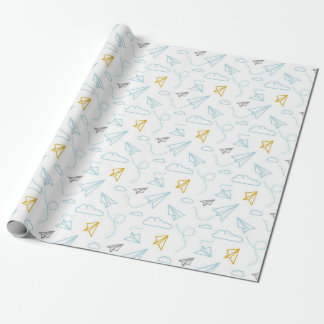 Papier Cadeau Motif De Baby shower Papier Et Nuages