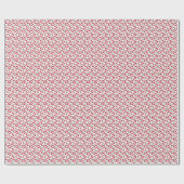 Papier Cadeau motif de baies rouges (Plat)