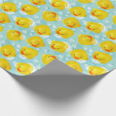 Papier Cadeau Motif de bain canards en caoutchouc (Coin)