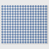 Papier Cadeau Motif de bal Blue Disco (Plat)