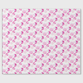 Papier Cadeau Motif De Baleines, Beaux Baleines, Baleines Roses (Plat)
