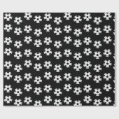 Papier Cadeau Motif de balle de football (Plat)