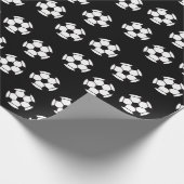 Papier Cadeau Motif de balle de football (Coin)