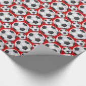 Papier Cadeau Motif de balle de football (Coin)