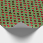 Papier Cadeau Motif de balle de football rouge (Coin)