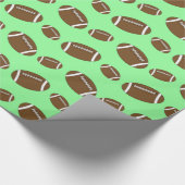 Papier Cadeau Motif de balles vert clair (Coin)