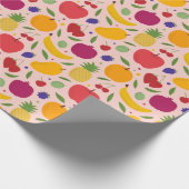 Papier Cadeau Motif de banane d'ananas fruité (Coin)