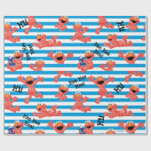 Papier Cadeau Motif de bande Crayon Elmo (Plat)