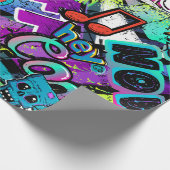 Papier Cadeau motif de bande dessinée sans soudure Abstrait. Rép (Coin)