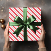 Papier Cadeau Motif de bande sucre de canne