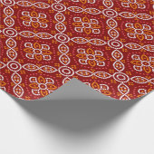 Papier Cadeau Motif de bandhani à patoda géométrique sans joint (Coin)