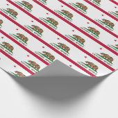 Papier Cadeau Motif De Bannière De Californie (Coin)