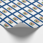 Papier Cadeau Motif De Bannière De Virginie Occidentale (Coin)