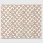 Papier Cadeau Motif de baseball (Plat)
