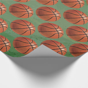 Papier Cadeau Motif de basket-ball