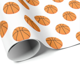 Papier Cadeau Motif   de basket-ball toute couleur d'arrière -