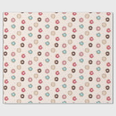 Papier Cadeau Motif de beignets sucrés (Plat)