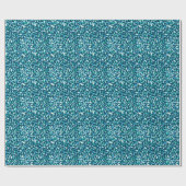 Papier Cadeau Motif de bleuet aquarelle (Plat)