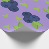 Papier Cadeau motif de bleuets (Coin)
