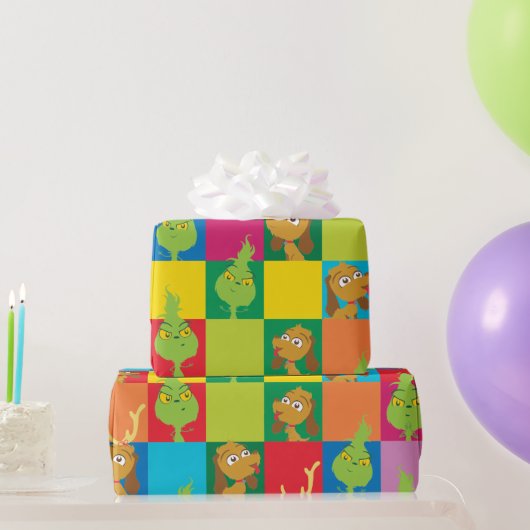 Papier Cadeau Motif de bloc de couleur couleur petit pouce (Cadeaux de fête)