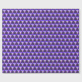 Papier Cadeau Motif de bloc de cube violet abstrait (Plat)