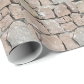 Papier Cadeau Motif de blocs muraux (Coin rond)