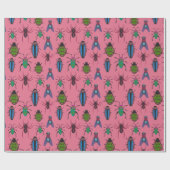 Papier Cadeau Motif de bogues cool (Plat)