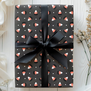 Papier Cadeau Motif de bonbons de Halloween effrayant